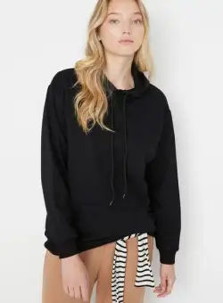 Hanorac dama negru Krysten