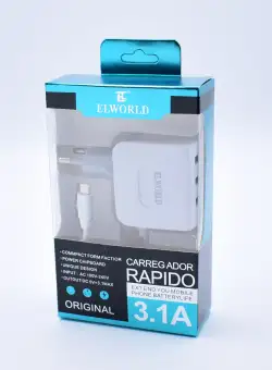 Incarcator Fast Charging Cu 3 USB MicroUSB 5V 3.1A Elworld – JXL-013 CU0