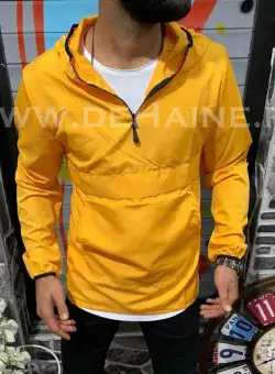 Jacheta barbati de toamna mustar din fas subtire B3344 O4-3*E