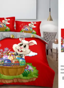 Lenjerie De Pat Finet 4 Piese - Model Paste 2