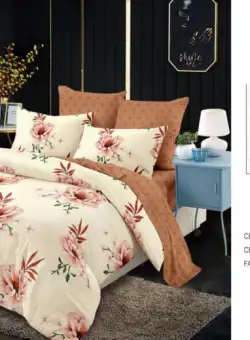 Lenjerie De Pat Finet 6 Piese - Bej