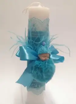 Lumanare Botez , Turcoaz