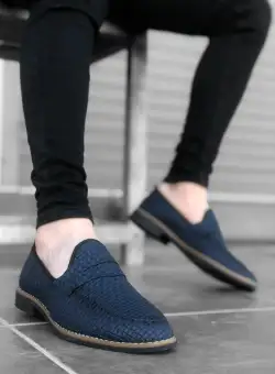 Mocasini barbati albastri 12219 N0-3