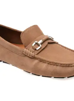 Mocasini casual ALDO bej, CAIRNS2611, din piele intoarsa