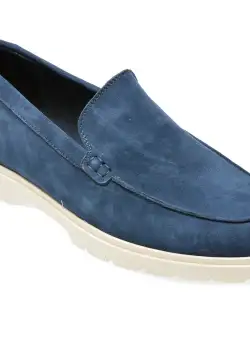 Mocasini casual ALDO bleumarin, 13737387, din piele intoarsa
