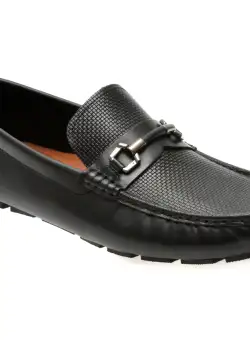 Mocasini casual ALDO negri, CAIRNS001, din piele naturala