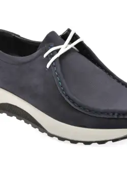 Mocasini casual BITE THE BULLET bleumarin, SY334, din nabuc