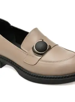 Mocasini casual EPICA gri, 381104, din piele naturala