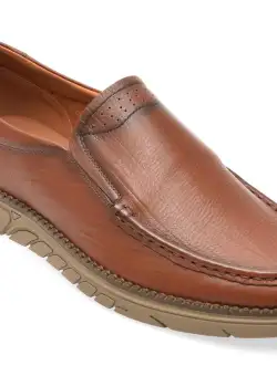 Mocasini casual GRYXX maro, 323248, din piele naturala