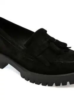 Mocasini casual GRYXX negri, 3512840, din piele intoarsa