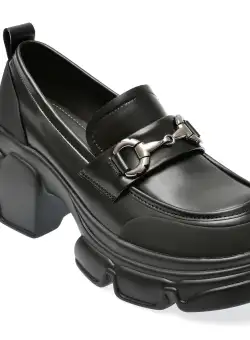 Mocasini casual GRYXX negri, F209, din piele naturala