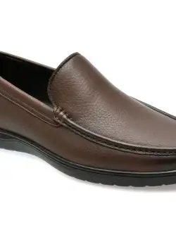 Mocasini casual OTTER maro, 153, din piele naturala