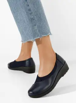Mocasini cu platforma Iselda navy