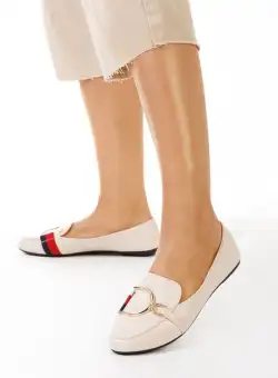 Mocasini dama bej Elvira