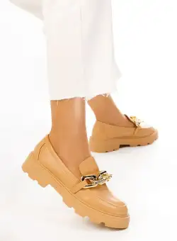 Mocasini dama eleganti Savita camel