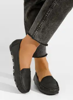 Mocasini dama Eunika negri