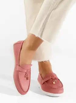 Mocasini dama Glena roz