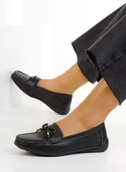Mocasini dama piele Sargetia negri