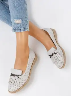 Mocasini dama Taisia Gri