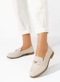 Mocasini dama Terendia bej