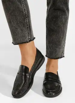 Mocasini dama Valtera negri