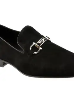 Mocasini eleganti ALDO negri, BOWTYE0011, din piele intoarsa