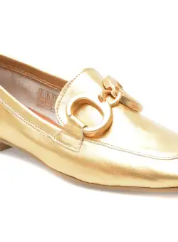 Mocasini EPICA aurii, 58, din piele naturala