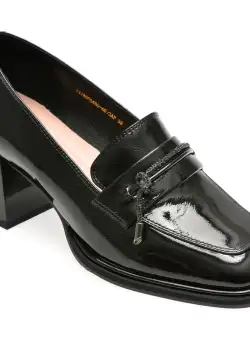 Mocasini EPICA negri, 786654, din piele naturala lacuita