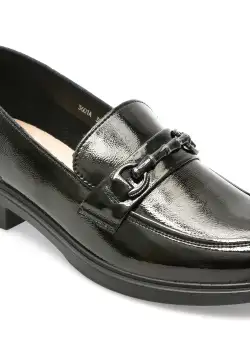 Mocasini FLAVIA PASSINI negri, 3601, din piele naturala lacuita