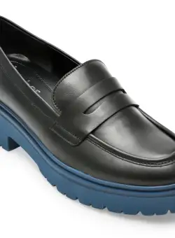 Mocasini GABOR negri, 35233, din piele naturala