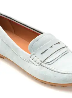 Mocasini GEOX albastri, D35RCA, din piele intoarsa