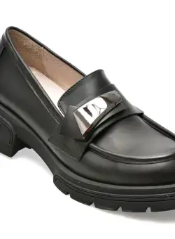 Mocasini GRYXX negri, 208814, din piele naturala