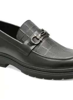 Mocasini GRYXX negri, 7300, din piele naturala