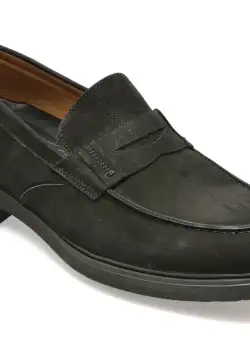 Mocasini OTTER negri, E181, din nabuc