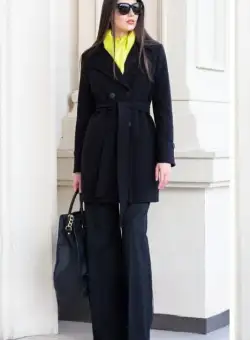 Palton 834 negru Sentierri