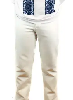 Pantaloni albi pentru barbati