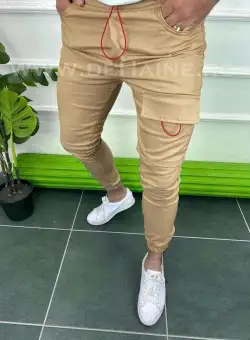 Pantaloni barbati camel casual B3627 16.4-1