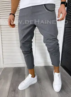 Pantaloni barbati casual gri inchis B2496 B2-3