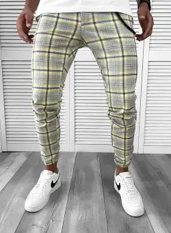 Pantaloni barbati casual in carouri 12121 i11-2.3**