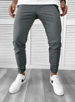 Pantaloni barbati casual in carouri 12124 SD A-2.3