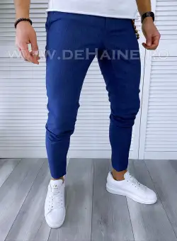 Pantaloni barbati casual regular fit bleumarin B1753 154-2 E