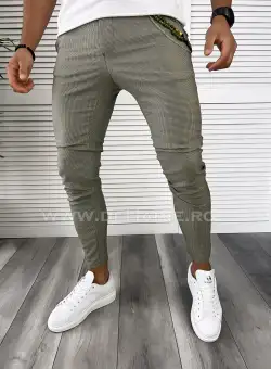 Pantaloni barbati casual regular fit verzi B8002 B6-5.3
