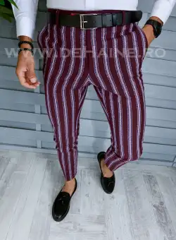 Pantaloni barbati eleganti violet B1556 21-4 / 18-4 E ~