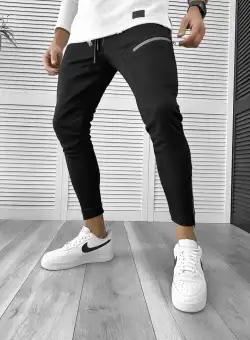 Pantaloni de trening conici negri 1140 N3-3.1