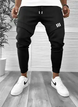 Pantaloni de trening negru conici 12259 M3-4.2*