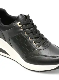 Pantofi ALDO negri, ICONISTEP007, din piele ecologica