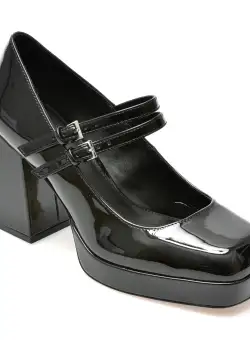 Pantofi ALDO negri, MANDA001, din piele ecologica