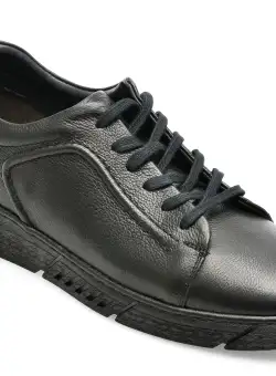 Pantofi AXXELLL negri, ER801, din piele naturala
