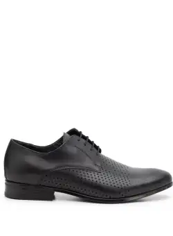 Pantofi barbati eleganti din piele naturala Leofex- 823-1 Negru Box