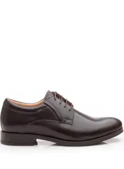Pantofi barbati eleganti din piele naturala Leofex - 930-1 Maro Box